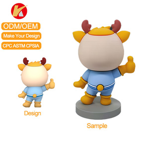ของตกแต่งตั้งโต๊ะรูปกวาง 3 มิติ ทำจากไวนิล PVC เรซิ่น ผลิตตามแบบ ODM OEM  รูปแบบการ์ตูน  เป็นมิตรกับสิ่งแวดล้อม ของสะสม JinQi - Product Image 2