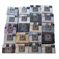 Parure de lit Purelax imprimée anti-rides en microfibre, 6 pièces, tailles Double, Queen et King, collection en stock