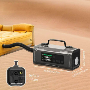 Démarreur de Voiture Portable 6-en-1 avec Compresseur d'Air Sans Fil 12000mAh, Démarreur d'Urgence pour Batterie de Voiture avec Lumière LED - Product Image 6