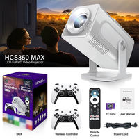 Proyector de Cine Mini LED HCS350 Max Gaming Android 11, 450 Ansi Lux, 1+8G, Allwinner H713, 3D HD FHD 4K Max Beamer
