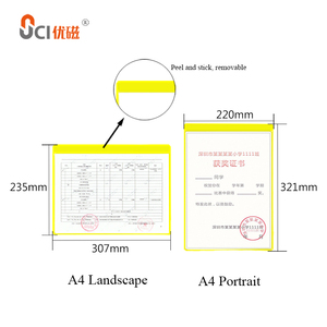 UCI Giá Trưng Bày Tài Liệu Bỏ Túi Trong Suốt Có Thể Tháo Rời Giá Để Biển Cho Văn Phòng - Product Image 4