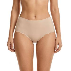 <span class=keywords><strong>Slip</strong></span> <span class=keywords><strong>Invisibili</strong></span> a Vita Media Senza Cuciture in Maglia Solida per Uso Quotidiano Femminile, Vendita all'Ingrosso Personalizzata - Product Image 4