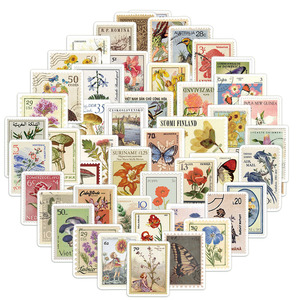 50 Piezas/Juego de Pegatinas de PVC Laminadas Impermeables Personalizadas para Decoración de Fundas de Teléfono, Cuadernos y Manualidades - Product Image 1