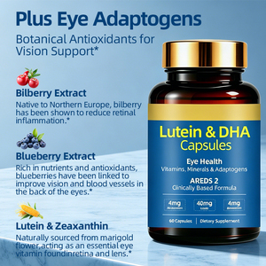 Cápsulas de Luteína y DHA Omega 3, Suplemento para <span class=keywords><strong>la</strong></span> Salud Ocular, Protección Contra <span class=keywords><strong>la</strong></span> Luz Azul, <span class=keywords><strong>Macula</strong></span>, Retina, Enfoque Cerebral, Vitaminas y Minerales - Product Image 4