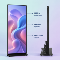 Pantalla LED Plegable de Paso Fino P1.53 para Interiores, de Alta Luminosidad, Personalizable para Publicidad en Eventos y Exposiciones, en Oferta
