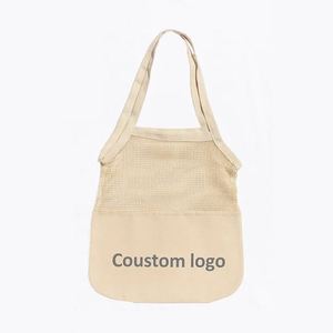 Wholesale Custom Cotton Mesh <b>Bag</b> Daily Leisure Shopping <b>Net</b> <b>Bag</b> Shopping Fruit and Vegetable <b>Net</b> <b>Bag</b> Cotton - Product Image 1