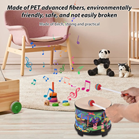 Percussion Instrument 8 Inch Floor Drum for Christmas Birthday Gift Bongo Drums with 2 Mallets