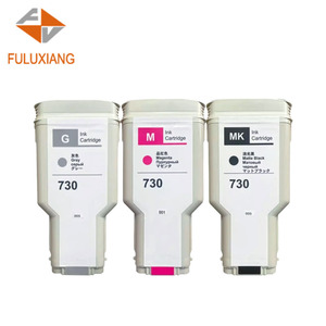 FULUXIANG <span class=keywords><strong>Cartouche</strong></span> jet d'encre couleur remanufacturée <span class=keywords><strong>730</strong></span> 300ml compatible avec les imprimantes <span class=keywords><strong>HP</strong></span> DesignJet T1600 T2600 T1700 - Product Image 3