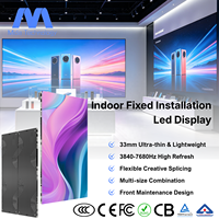 Mur vidéo LED haute résolution MIDA HD pour installation fixe en intérieur, affichage LED pour centre commercial, magasin de détail, publicité