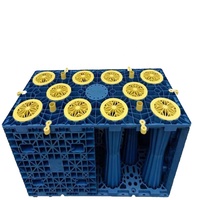 Module de stockage d'infiltration d'eau de pluie pour terrains de football européens en gazon, avec caisses de drainage souterraines en PP de taille 500*1000