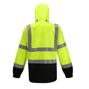 <span class=keywords><strong>Veste</strong></span> imperméable de haute qualité avec bande réfléchissante <span class=keywords><strong>Gilet</strong></span> réfléchissant à manches longues avec logo personnalisable - Product Image 4