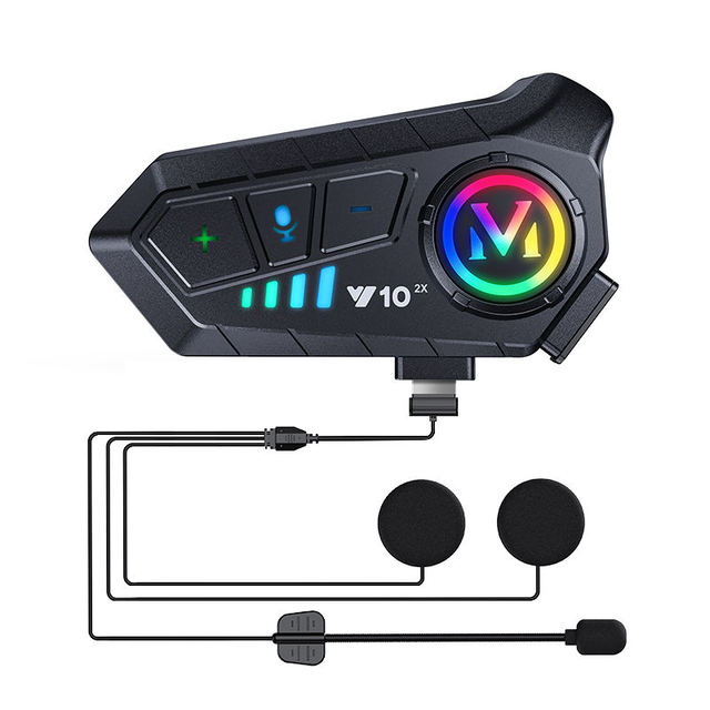 Y10 2X Interphone Sport Motorcycle Intercom 2 Way Radio Intercom for Helmets