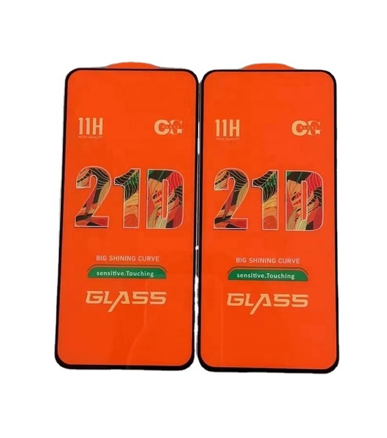 21D Full Covered Tempered Glass Screen Protector for iPhone 11 12 13 14 15 Series Mobile Phone Screen Guard