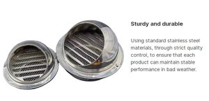 Cubierta Protectora para <span class=keywords><strong>Chimenea</strong></span>, Cubierta <span class=keywords><strong>Exterior</strong></span> para Lluvia y Nieve con Malla de Acero Inoxidable, Salida de Aire <span class=keywords><strong>Exterior</strong></span> Impermeable - Product Image 4