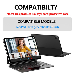 Thông minh cao cấp từ không dây Touchpad Backlit RGB ma thuật bàn phím trường hợp cho iPad thế hệ thứ 10 - Product Image 2