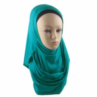 Collection de hijabs faciles à porter en gros Écharpe de Dubaï de couleur unie adorée Châles de hijab à double boucle instantanée en jersey musulman de qualité supérieure