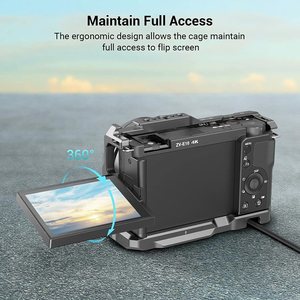 <span class=keywords><strong>Cage</strong></span> <span class=keywords><strong>Smallrig</strong></span> avec plaque de dégagement rapide intégrée pour Arca-Swiss et Cold Shoe pour Sony Zv-E10 -3531 - Product Image 5
