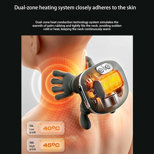2026 Bestseller Nackenmassagegerät mit Wärmefunktion zur Schmerzlinderung Tiefengewebe Schulter- & Rückenmassagegerät Masajeador Cuello Shiatsu - Product Image 5
