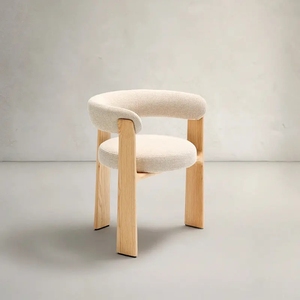 Chaise de salle à manger en bois de frêne massif au design moderne, couleur personnalisable, chaise de loisirs, mobilier pour la maison - Product Image 2