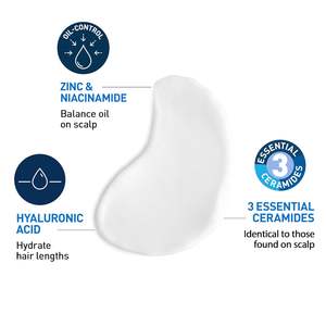 Acondicionador Líquido para Control de Grasa y Equilibrio del Cuero Cabelludo, 9 oz, para Cuero Cabelludo Normal a Graso, con Ceramidas, Zinc PCA y Ácido Hialurónico Hidratante - Product Image 4