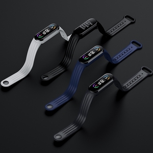 Vendita calda Multi colori sostituiscono i cinturini per orologio Smart Ring Watch <span class=keywords><strong>Band</strong></span> salice Texture Silicone cinturini per Xiaomi <span class=keywords><strong>Mi</strong></span> <span class=keywords><strong>Band</strong></span> 6 / <span class=keywords><strong>5</strong></span> - Product Image 4