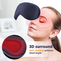 Kabelgebundener Fernbedienungs-Augenmassager mit Heiz- und Vibrationsfunktion, Abdeckung und beheizter Schlafmaske für die Nacht