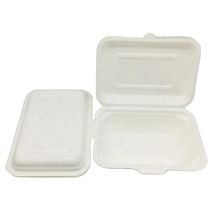 サトウキビBagasse Clamshellフードボックスバーガーボックス生分解性ボックス - Product Image 2