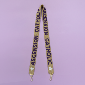 Ceinture de sangle brodée en toile pour bagages ou sacs à main - Product Image 1