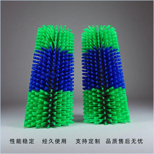 Brosse à corps pour bétail, brosse à rayures, épaisseur 10 mm, matière plastique PP bleue, pour le nettoyage du bétail - Product Image 3