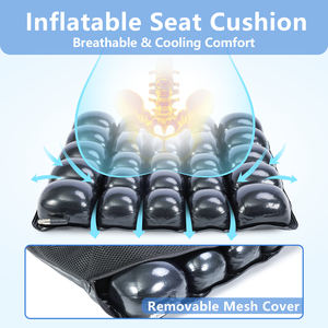 Coussin de siège <span class=keywords><strong>anti</strong></span>-<span class=keywords><strong>escarres</strong></span> gonflable pour personnes âgées avec <span class=keywords><strong>fauteuil</strong></span> <span class=keywords><strong>roulant</strong></span> pour les employés de bureau pour les conducteurs 18'' X 18'' - Product Image 6