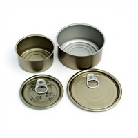 Boîte de conserve alimentaire vide de qualité alimentaire avec couvercle scellé pour l'emballage du thon, du maquereau, des sardines et des fruits de mer