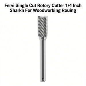 Fraise rotative à coupe simple Fervi, tige de 1/4 pouce pour le fraisage du bois - Product Image 2