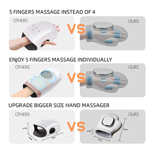Neues Tragbares Kabelloses Elektrisches Handmassagegerät Mini Schaumstoff-Finger-Gelenk Vibrierendes Wärmetherapiegerät Professionell für Arthritis - Product Image 6
