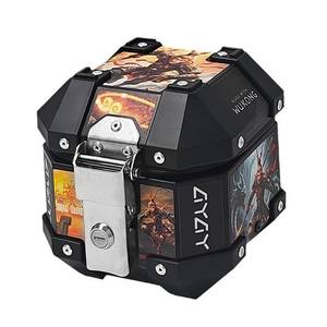 Baúl Trasero para Motocicleta <span class=keywords><strong>de</strong></span> Aleación <span class=keywords><strong>de</strong></span> Aluminio CNC, Asequible, 45L/55L/65L, Caja <span class=keywords><strong>de</strong></span> Almacenamiento, Maleta Superior para Scooter, Caja <span class=keywords><strong>de</strong></span> Equipaje - Product Image 4