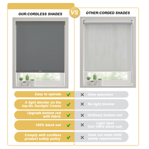 Persiana Enrollable de Tela Gruesa Impermeable Personalizada, Persianas Motorizadas con Bloqueo Total de Luz - Product Image 6