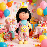 Poupée Patate Kawaii 24CM en Gros, 3 Styles de Tenues, Cheveux Longs, Poupée à Habiller en Vinyle, Jouet de Collection Apaisant, Cadeau d'Anniversaire pour Filles