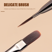 Stylo à pointe ultra-fine double tête en bois de santal pour nail art, dessin de fleurs et détails fins