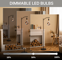 Smoky Edison LED Vintage Smoky Glass Filament Ampoule Intérieur AC Alimenté Sans Scintillement LED Filament Ampoule Lumières décoratives Utilisation pour Café
