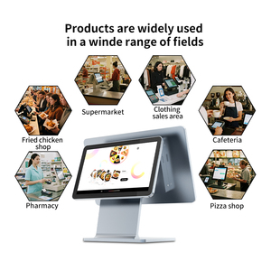 Màn hình kép 15.6 + 11.6 inch hợp kim nhôm máy tính để bàn POS All-in-One bán lẻ hệ thống POS màn hình cảm ứng POS thiết bị đầu cuối cho cửa hàng bán lẻ - Product Image 6