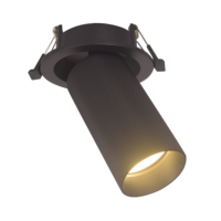 Spots LED encastrés modernes en aluminium réglables avec alimentation CA, éclairage RGB, culot GU10, intensité variable