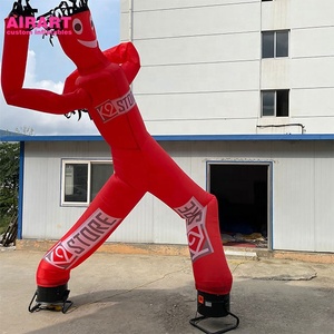 Figura Inflable Decorativa Roja para Publicidad, Figura de Dibujos Animados <span class=keywords><strong>Bailarina</strong></span> Inflable Decorada con Ambas Piernas para Exhibición - Product Image 3