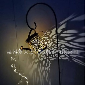 Solar Watering Can <b>Light</b> <b>Led</b> Outdoor Garden Lawn Stake With Solar Panel Waterproof Projector Lamp - Product Image 4