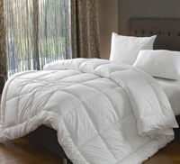 Parures de lit en coton biologique 100 % respirantes, 233 fils, qualité hôtelière, tissu anti-duvet, vente en gros
