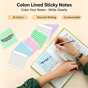 กระดาษโน้ตแบบมีเส้น SK Colon ปรับแต่งได้ สีสันสดใส พิมพ์โลโก้ได้ คุณภาพพรีเมียม - Product Image 2