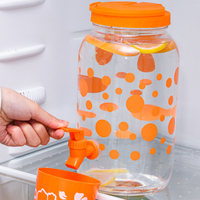 Distributeur d'eau et de jus en plastique avec robinet, directement de l'usine, pour bar, cuisine, extérieur