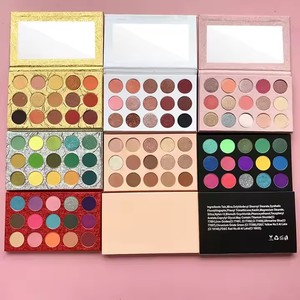 <span class=keywords><strong>Palette</strong></span> d'ombres à paupières personnalisable de 15 couleurs avec des nuances bleues faciles et un logo pour le maquillage des ombres à paupières - Product Image 6