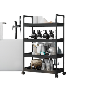 Estantería de pie multicapa, carrito de almacenamiento de aperitivos, sala de estar móvil para, dormitorio, ruedas de plástico para almacenamiento de vajilla - Product Image 1