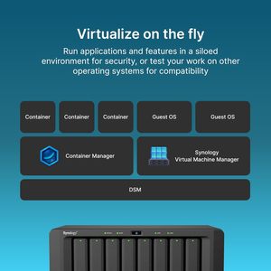 <span class=keywords><strong>Synology</strong></span> DiskStation NAS DS1825+ 8 baies, AMD Ryzen V1500B, 8 Go DDR4 ECC SODIMM, prise en charge des SSD M.2 NVMe SATA, stockage en réseau - Product Image 3