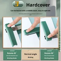 Agrafeuse manuelle rotative personnalisable en plastique pour étudiants, agrafeuse multifonctionnelle pour la maison et le bureau, capacité de 50 pages, 40 agrafes
