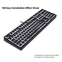 Customized PBT Pudding Translucent Keycaps for Mechanical KeyboardsTechnical Geeks Gift Keycaps